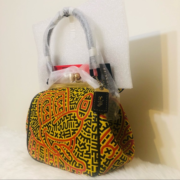 Disney Mickey Mouse X Keith Haring Kisslock Bag - Picture 2 of 10